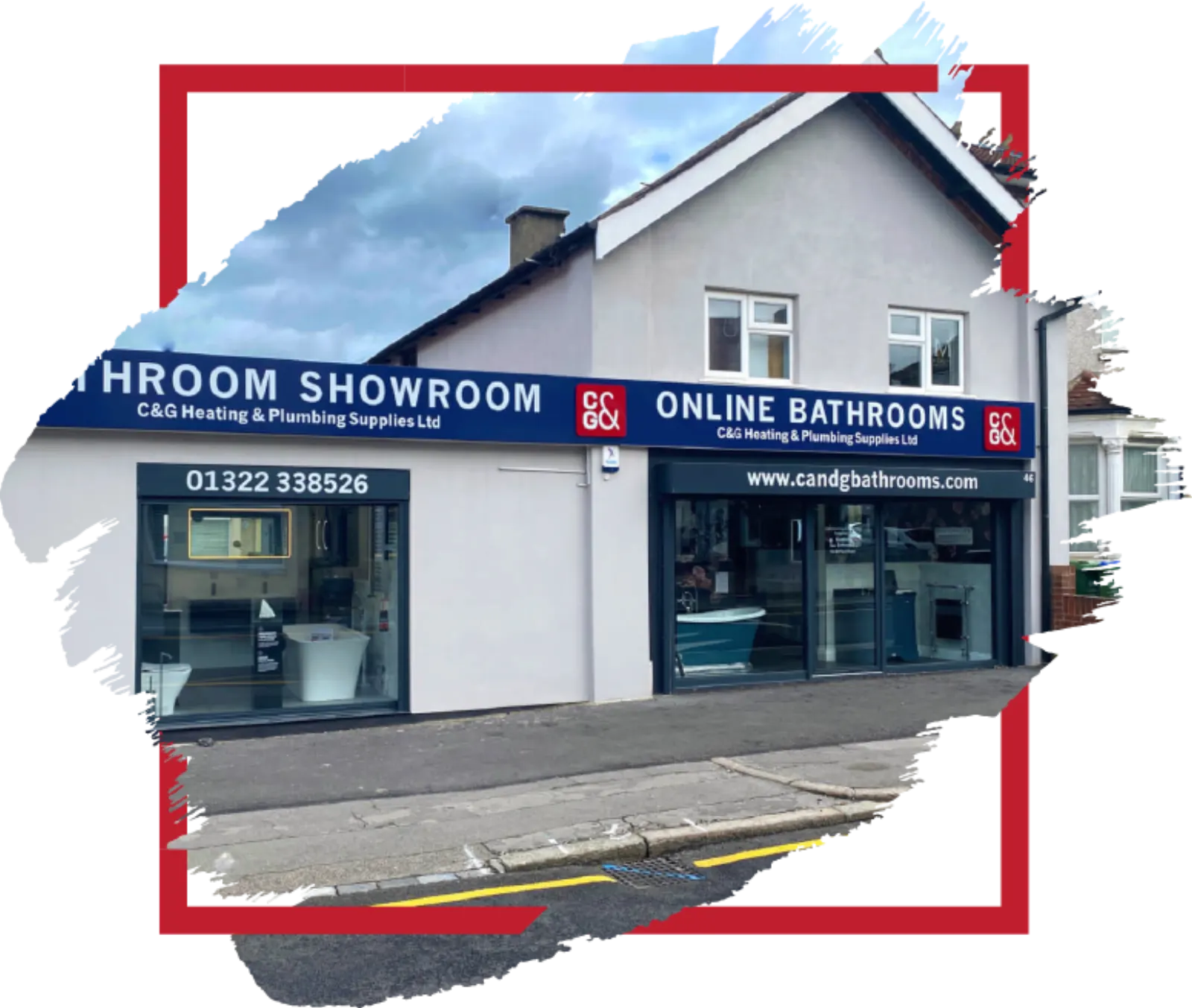 The C&G bathroom showroom on Mill Road, Erith