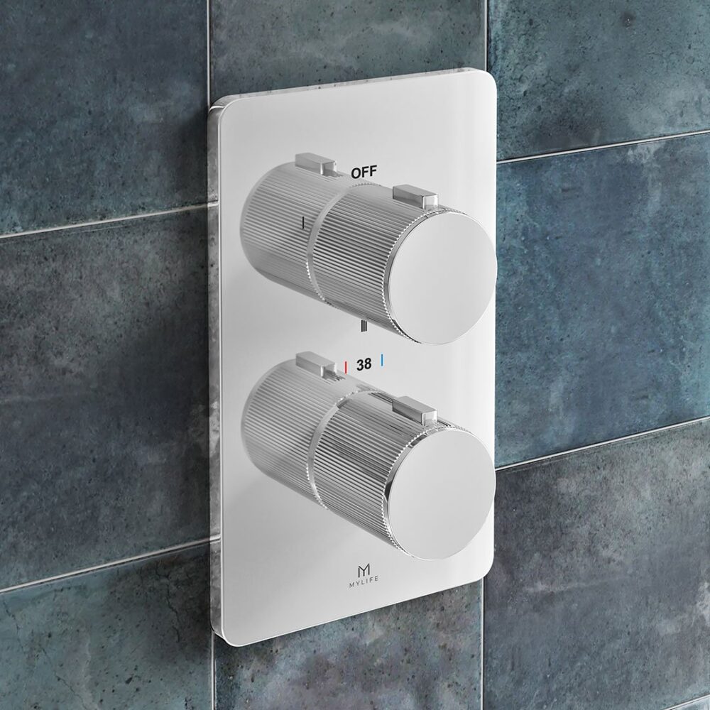 Round Concealed Valve Fluted Handle Pack - Image 6