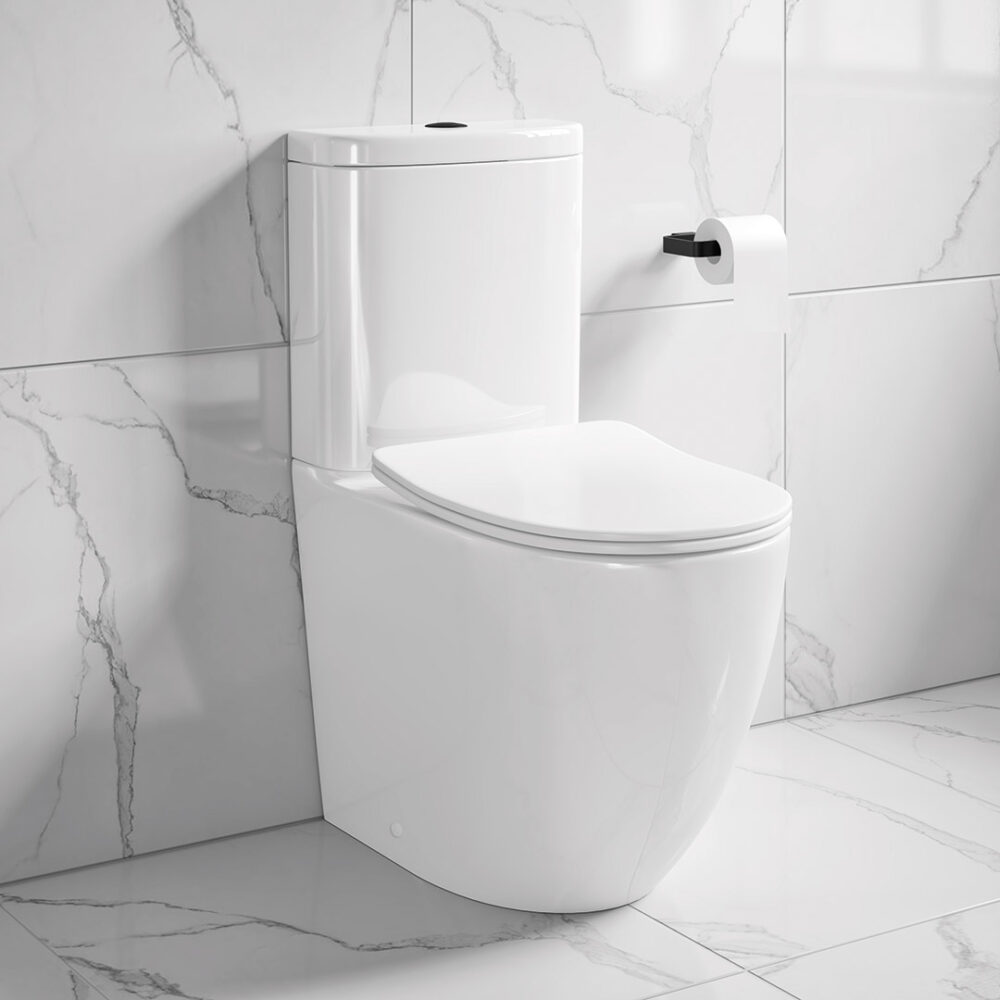 Edison Fully Enclosed Toilet & Slim Soft Close Seat - Image 2