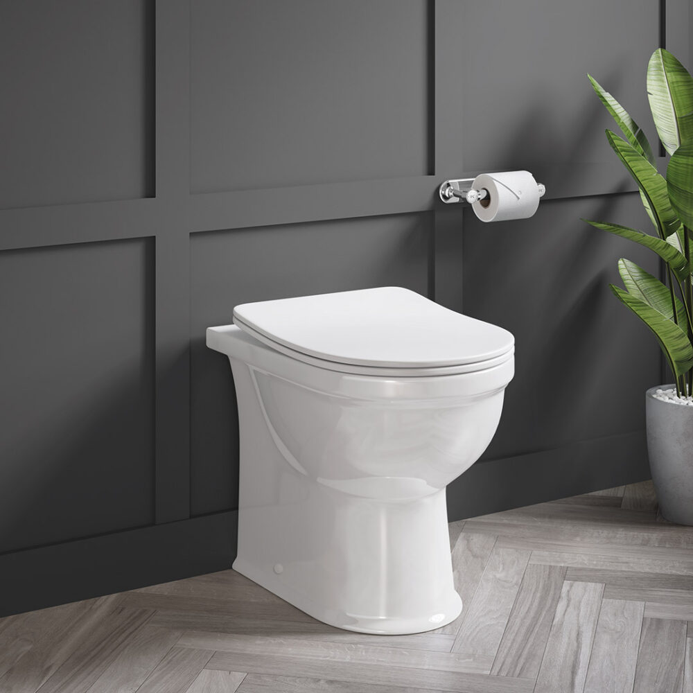 Farnham Back To Wall Rimless Toilet Pan - Image 2