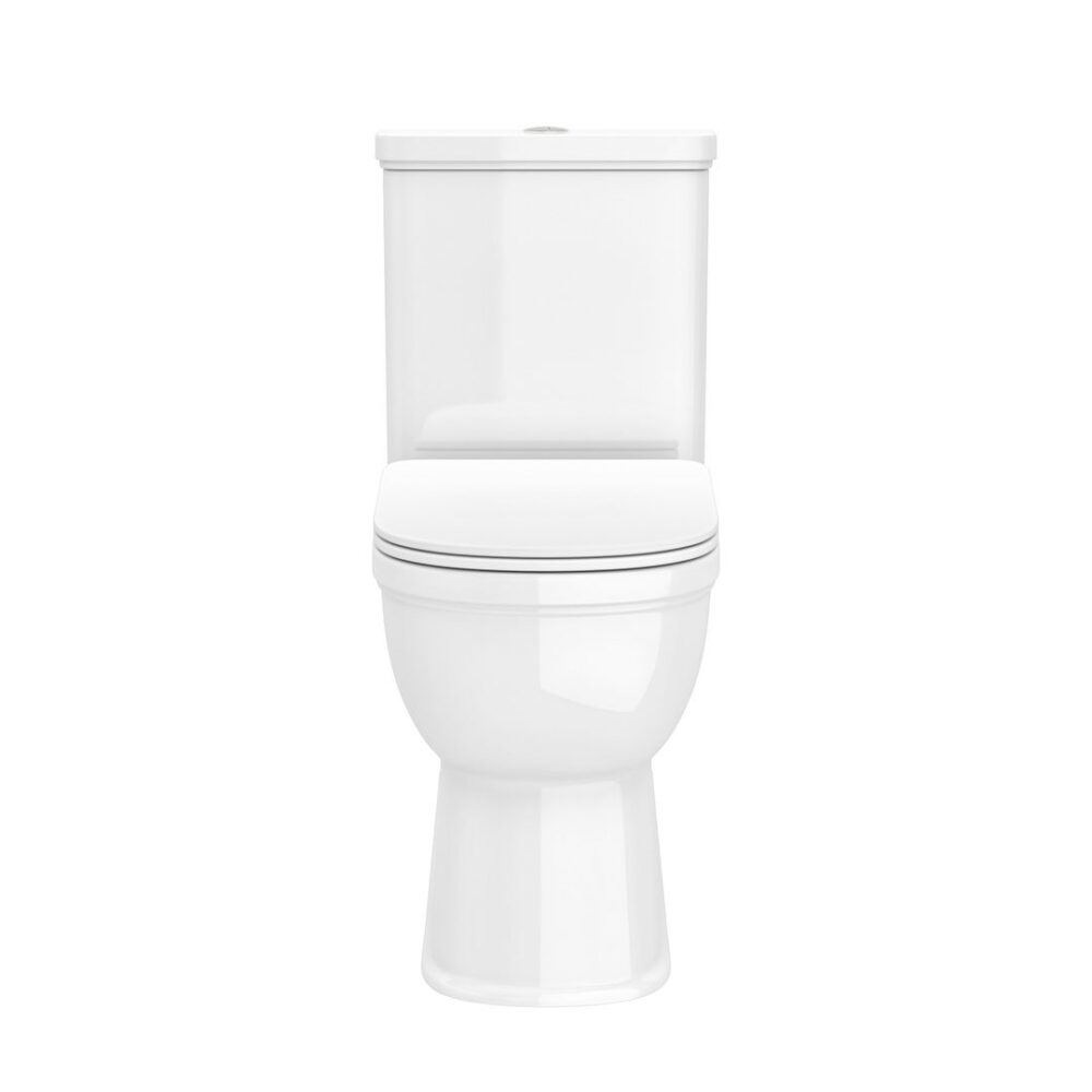 Farnham Fully Enclosed Toilet Pan, Cistern & Slim Soft Close Seat - Image 4