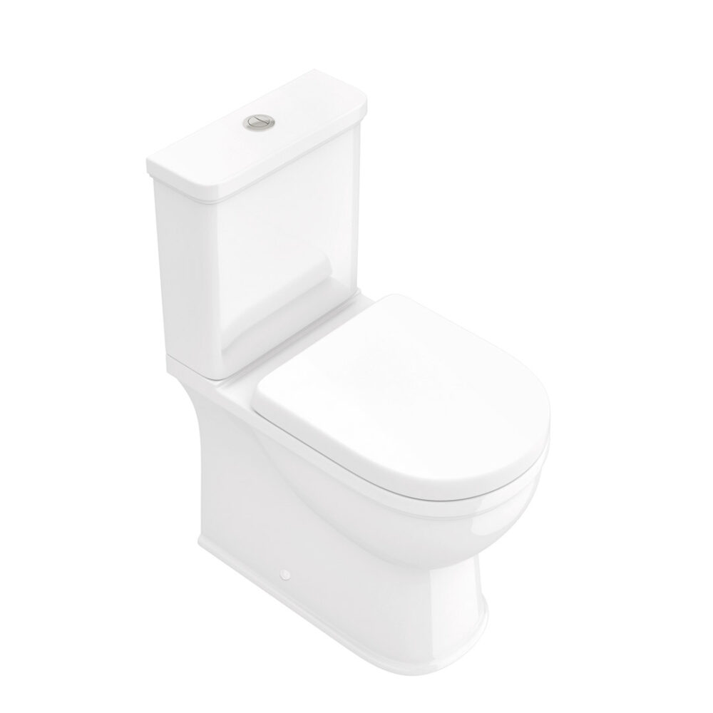 Farnham Fully Enclosed Toilet Pan, Cistern & Standard Soft Close Seat - Image 3