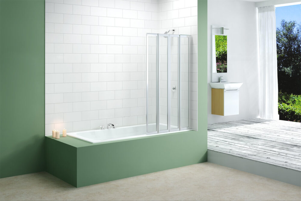 Merlyn SecureSeal 4 Fold Bath Screen