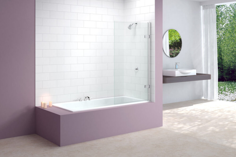 Merlyn Hinged Square Bath Screen