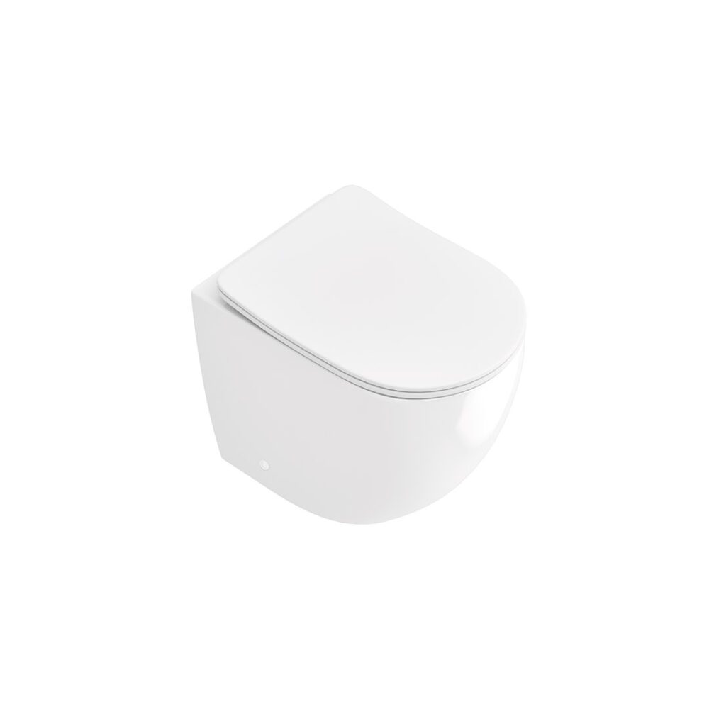 Edison Back To Wall Rimless Toilet Pan - Image 3