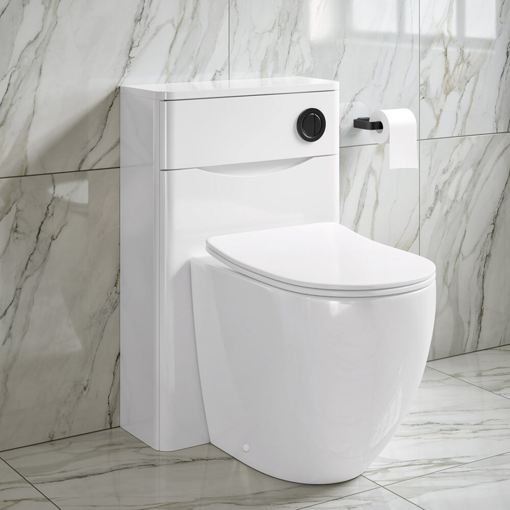 Edison Back To Wall Rimless Toilet Pan - Image 2