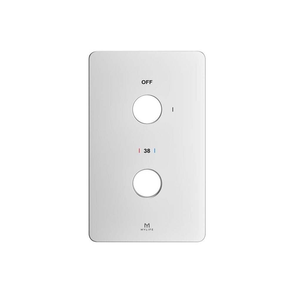 1 Outlet Wall Plate Chrome