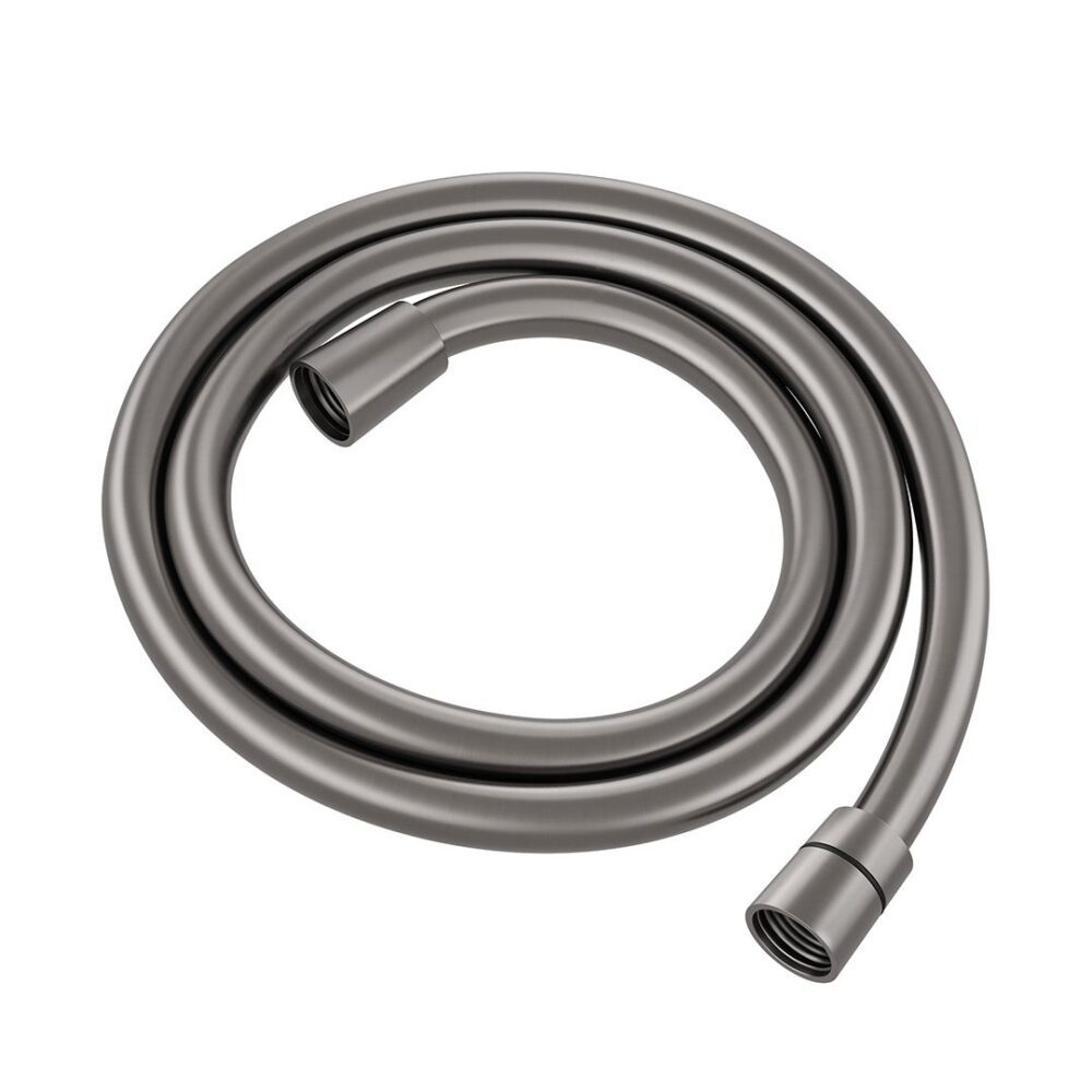 1.5m PVC Smooth Shower Hose Gun Metal