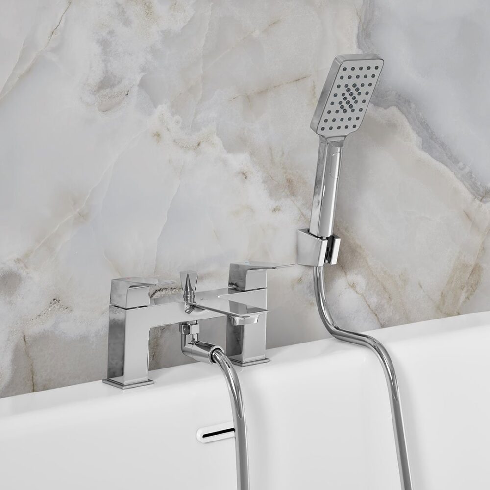 Dayla Bath Shower Mixer & Kit Chrome - Image 2