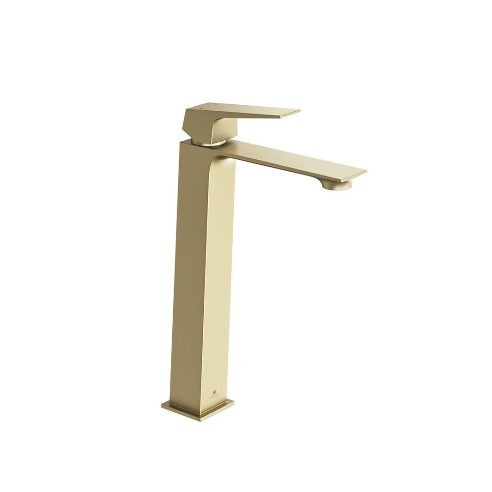 Dayla Tall Basin Mono Brushed Brass c/w Universal Waste