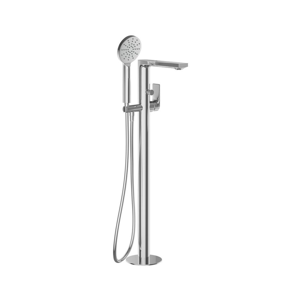 Kallan EASY-PLUMB Floor Standing Bath Shower Mixer Chrome