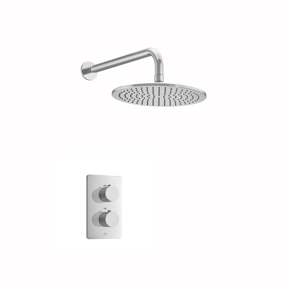 Ryver Shower Kit 1 Fluted Chrome