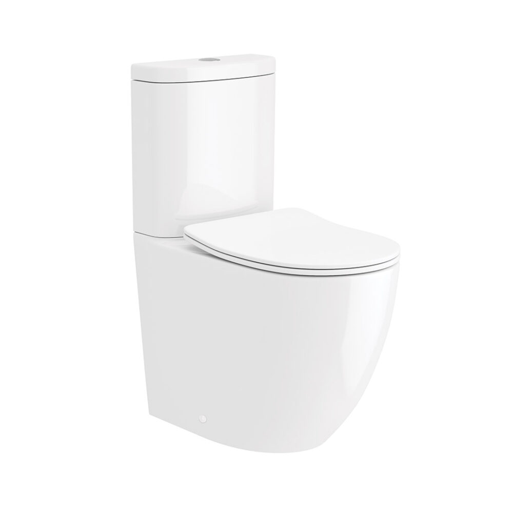 Edison Fully Enclosed Toilet & Slim Soft Close Seat