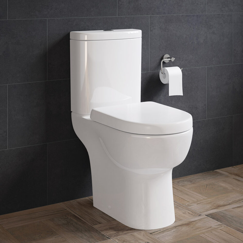 Finley Open Back Toilet Pan, Cistern & Soft Close Seat - Image 2