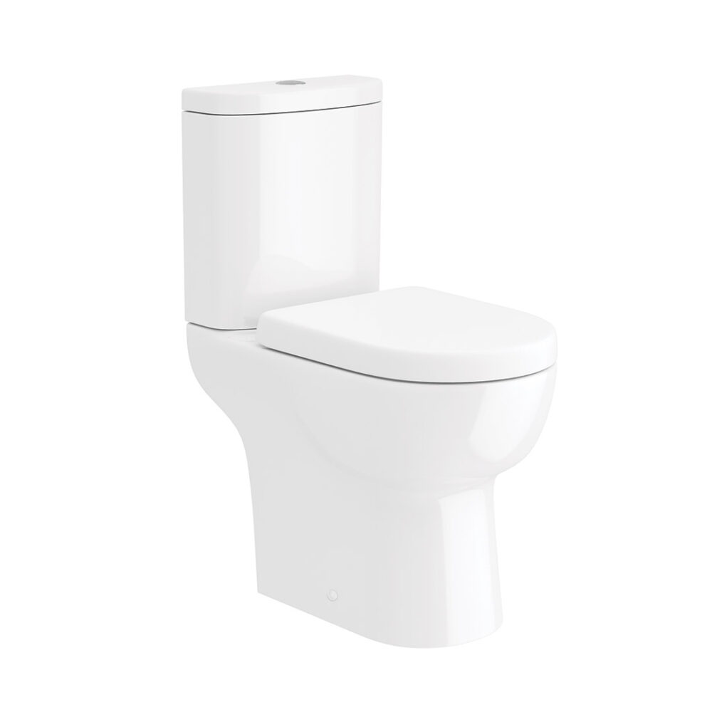 Finley Open Back Toilet Pan, Cistern & Soft Close Seat