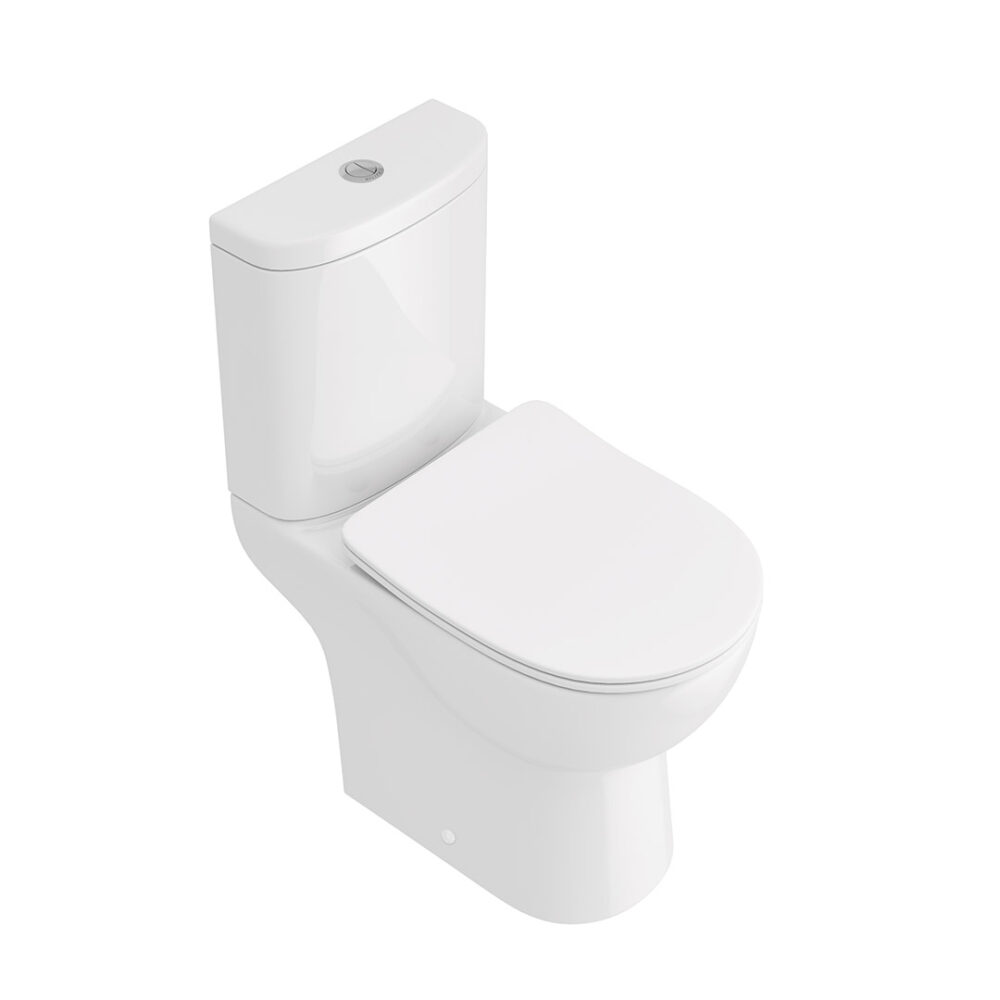 Finley Open Back Toilet Pan, Cistern & Slim Soft Close Seat - Image 3