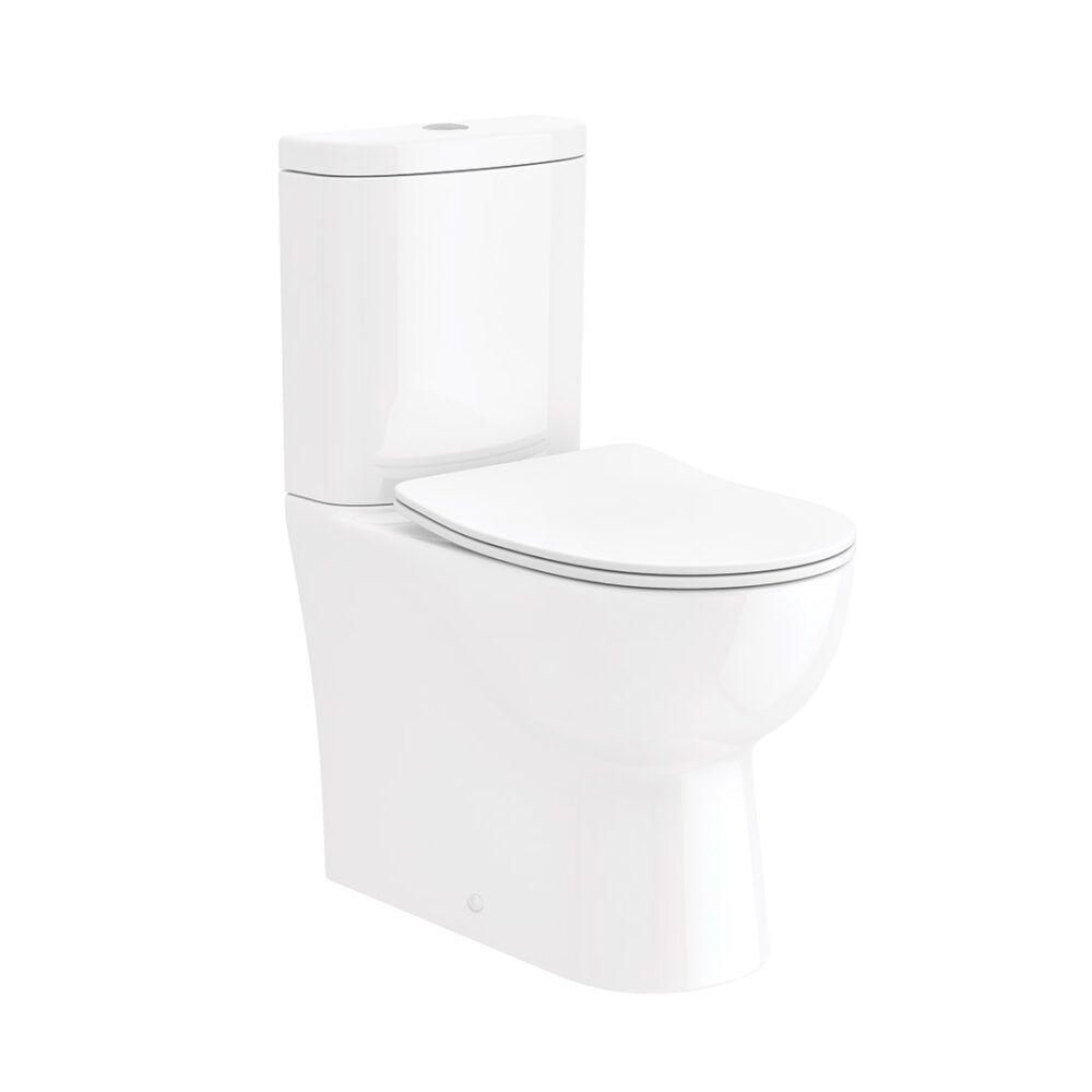 Finley Fully Enclosed Toilet Pan, Cistern & Slim Soft Close Seat