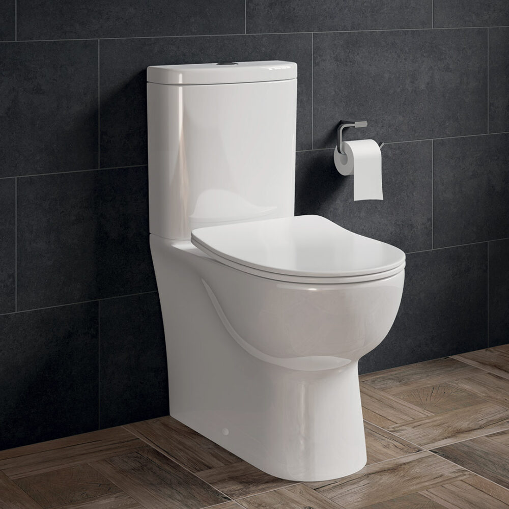 Finley Fully Enclosed Toilet Pan, Cistern & Slim Soft Close Seat - Image 2