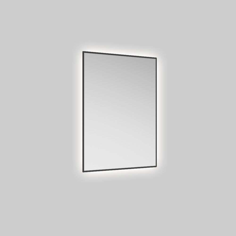 ECHO Rectangle Illuminated 500X700mm Mirror Black