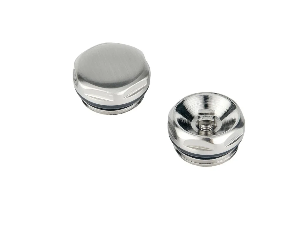 Bleed Valve And Blanking Plug Pack - Satin Nickel