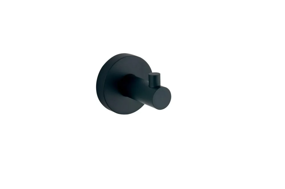 Melbourne Round Robe Hook - Matte Black